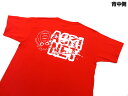 あおりねっとオリジナルTシャツ(エギ&ヤエンバージョン) レッド Sサイズ Mサイズ Lサイズ XLサイズ ヘビーウエイト バックプリント アオリイカ釣り エギング ヤエン釣り 釣りTシャツ ティーシャツ フィッシング