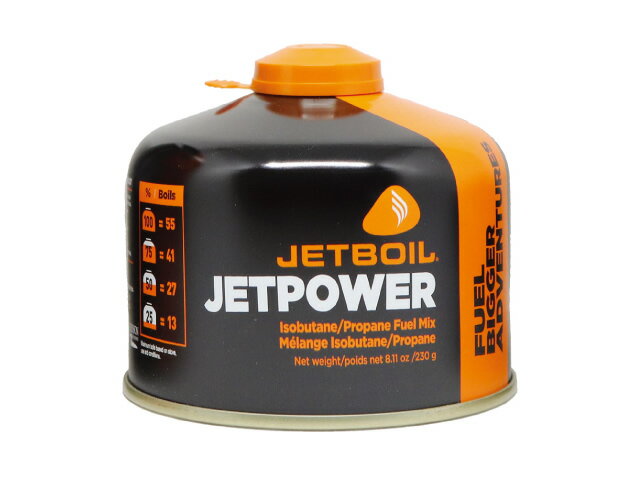 【あす楽対応】ジェットボイル ジェットパワー 230G(JETBOIL専用ガスカートリッジ) ガスボンベ ガスバーナー OD缶 イソブタン プロパン 卓上コンロ キャンプ ソロキャンプ トレッキング 登山 アウトドア 調理器具 アウトドアコンロ 屋外 野外料理 便利 LPG