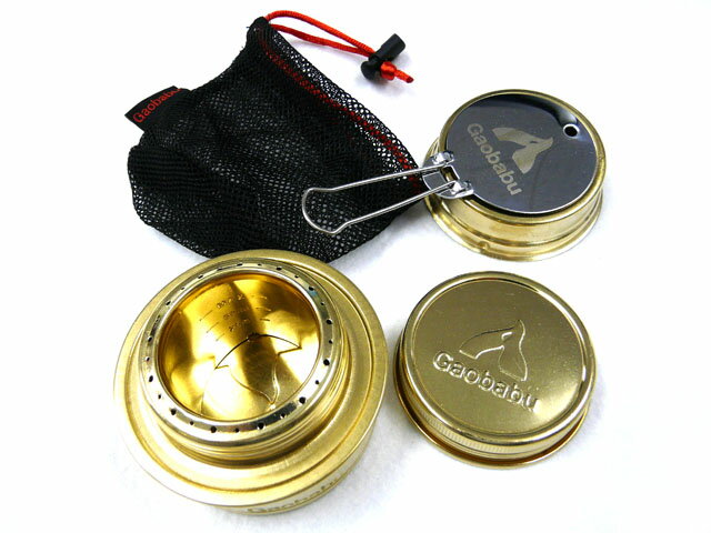 ガオバブ(Gaobabu) Gaobabuアルコールバーナー(収納袋付き) 軽量 コンパクト 収納 アルコール アルスト..