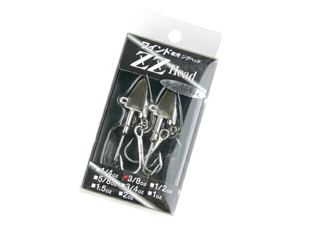 【あす楽対応】オンスタックル oz-tackle ワインド専用ジグヘッド ジージーヘッド ZZ Head 3／8oz. シルバー ニッケル トレブルフック付き 太刀魚 タチウオ ルアー ジグヘッド ワーム ワインド…