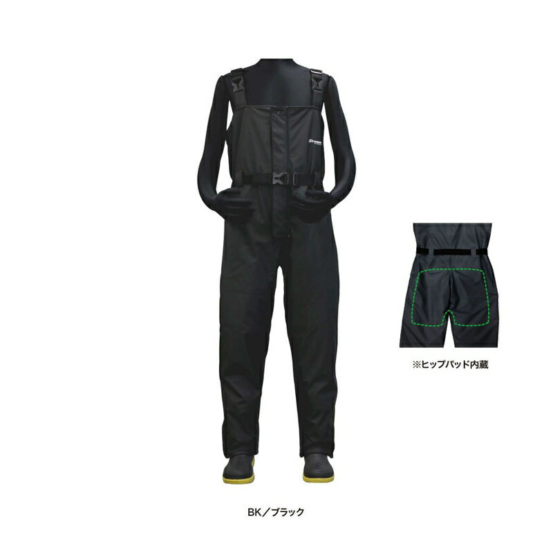 ルキア(LUXIA) 防水防寒ウィンター PUマリンサロペットパンツ PWB2522【一部地域を除き送料無料】 PU ポリウレタン ヒップパッド 防寒着 フィッシングウエア ウインターウエア チェストタイプ ブーツカット 防水 フード付き サロペット サロペットパンツ 防寒