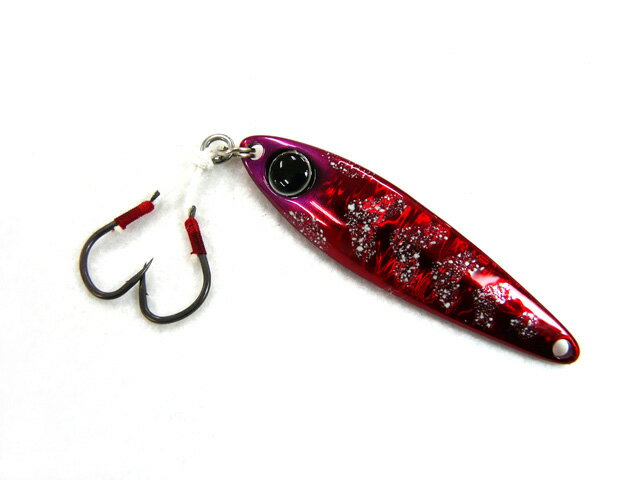 ジャッカル(JACKALL) ビンビンメタルTG(BIN-BIN METAL TG) 120g レッドイカグロー 80mm ルアー ハードルアー マイクロジグ ジグ ジギング ショアジギング オフショア 真鯛 マダイ タチウオ 太刀魚 シーバス 青物 ヒラメ アジ メバル マゴチ ロックフィッシュ