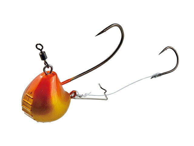 がまかつ(gamakatsu) 桜幻 鯛テンヤ2 8号 #03オレンジ/ゴールド 一つテンヤ 鯛テンヤ ひとつテンヤ エビ 鯛テンヤ釣り オモリ 錘 仕掛け タ...