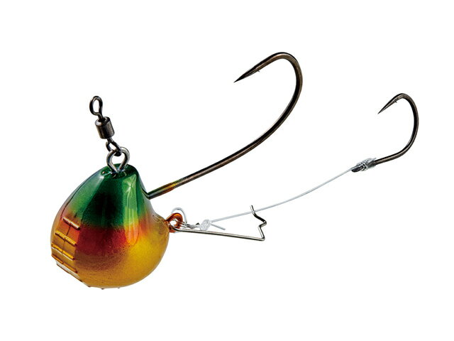 がまかつ(gamakatsu) 桜幻 鯛テンヤ2 8号 #04グリーン/ゴールド 一つテンヤ 鯛テンヤ ひとつテンヤ エビ 鯛テンヤ釣り オモリ 錘 仕掛け タ...