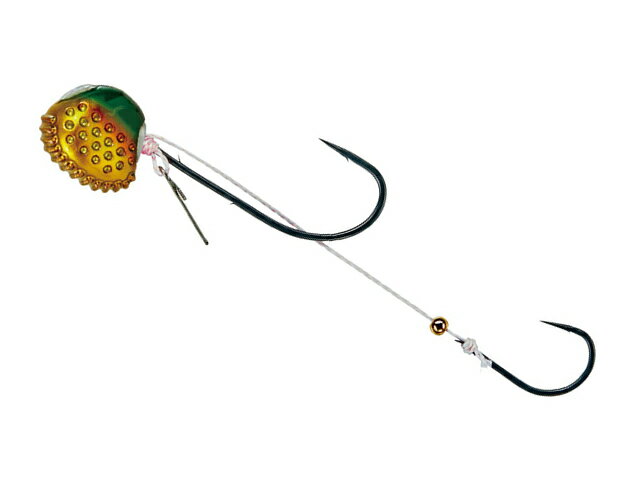 がまかつ(gamakatsu) LUXXE 桜幻 鯛テンヤプラグインTG 12号 #04グリーン/ゴールド 固定式から遊動式 一つテンヤ 鯛テンヤ ひとつテンヤ...