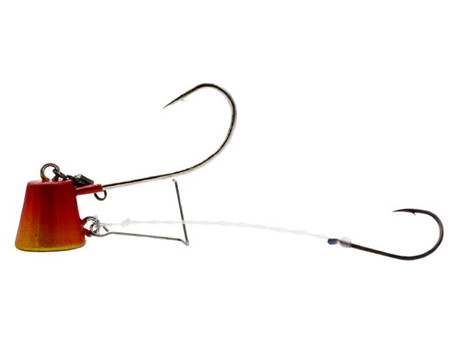 ハヤブサ(Hayabusa) 無双真鯛 貫撃テンヤII 15号 01UVレッドゴールド 一つテンヤ 鯛テンヤ ひとつテンヤ エビ 鯛テンヤ釣り オモリ 錘 仕掛...