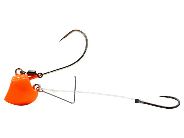 ハヤブサ(Hayabusa) 無双真鯛 貫撃カブラII 8号 03UVアピールオレンジ 一つテンヤ 鯛テンヤ ひとつテンヤ エビ 鯛テンヤ釣り オモリ 錘 仕掛...