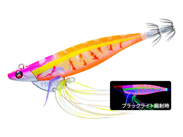 デュエル(DUEL) ヨーヅリ(YOZURI) エビQ TR(Ebi Q TR) 3.0号 23g 02 KVMO　まずめオレンジ EbiQ エビq リアル 反射光 レンズ インナーシート エギング エギ 餌木 イカ釣り アオリイカ釣り ティップエギング ティップラン ボートエギング アオリイカ イカ 烏賊 スクイッド