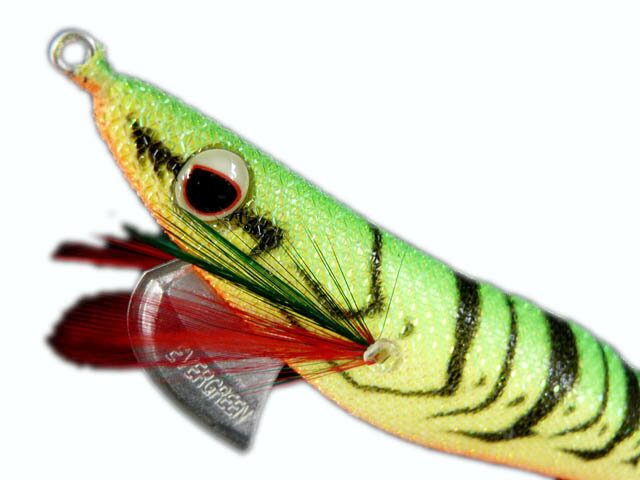 【在庫限り特価】エバーグリーン(EVERGREEN) エギ番長　3.5号 XD　ライム・エビ・黄 ＃1101Y 28g ディープタイプ DEEP 遠投 ファストシンキング ダートアクション ビギナー 定番 エギング エギ 餌木 イカ釣り アオリイカ釣り ティップラン アオリイカ 春イカ 親イカ