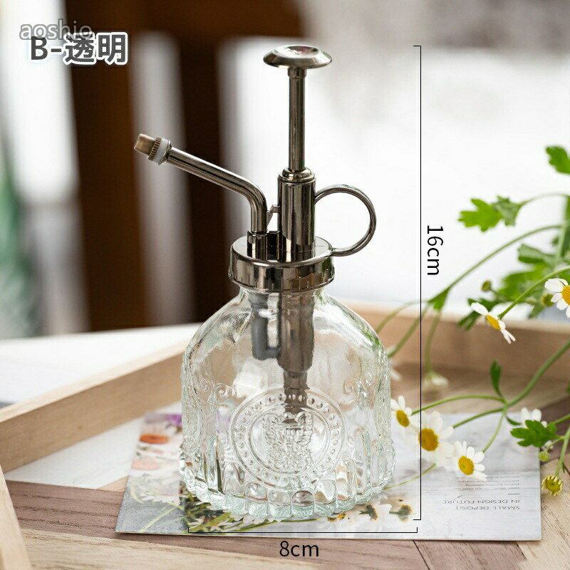 霧吹き ガラス スプレー ガーデニング ポンプ式 観葉植物 じょうろ 園芸 お掃除 お...