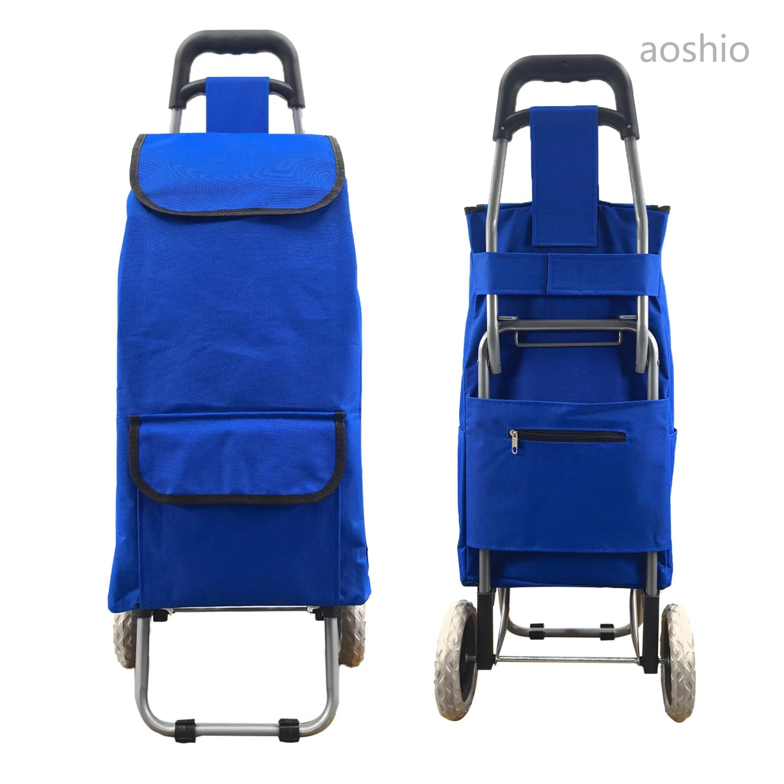 Rakuten - ショッピングカート 折り畳み 軽量 大容量 36L スーパー 買い物カート 荷物運びラクラク 耐久性 耐荷重 多用途 ショッピングキャリー 高齢者 大車輪