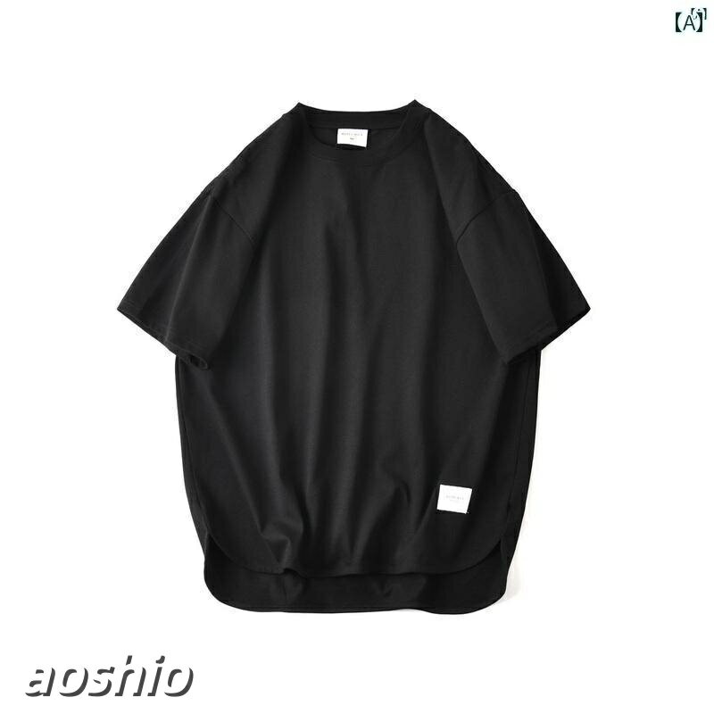 Rakuten - メンズ男性メンズファッションオシャレカジュアル 紳士服 和風 コットン スリット ラウンド 裾 カジュアル ラウンドネック 半袖 Tシャツ 0931 夏 メンズ
