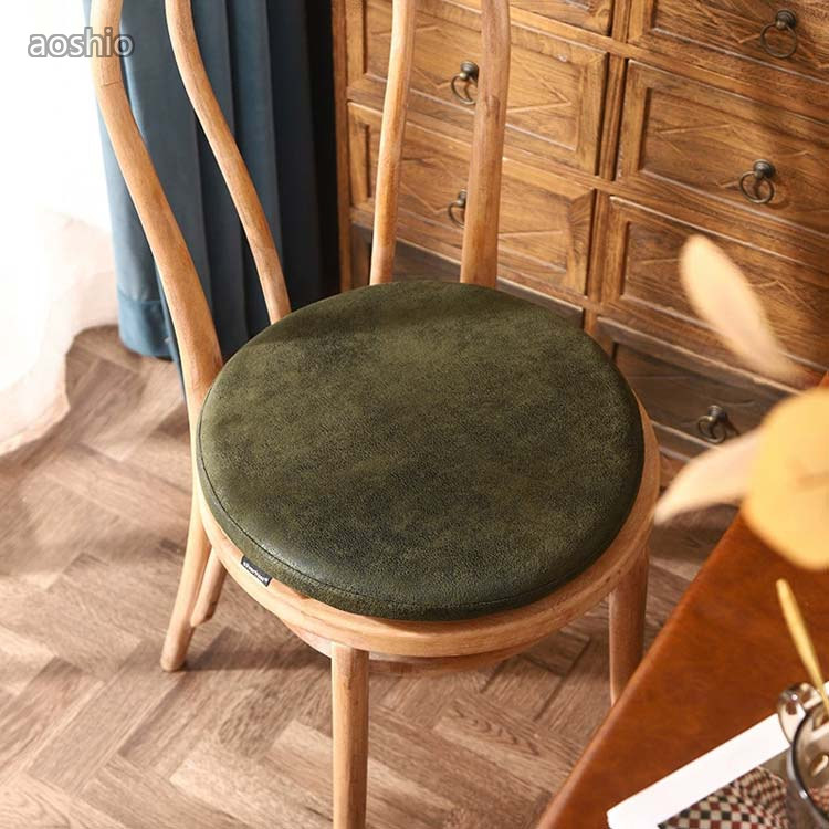 座布団 防水 クッション 椅子用 丸 30×30 厚さ3cm 低反発 撥水 フロアクッション チェアパッド おしゃれ 円形 コンパクト 北欧 モダン シンプル テレワーク 低 ざぶとん おうち時間 [2]