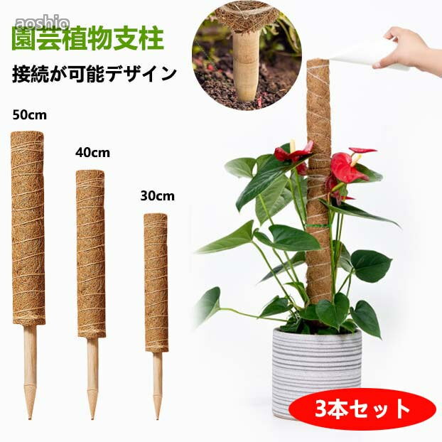 モンステラ 支柱 ココスティック 観葉植物 園芸支柱 植物 ガーデニング用 花ささえ...