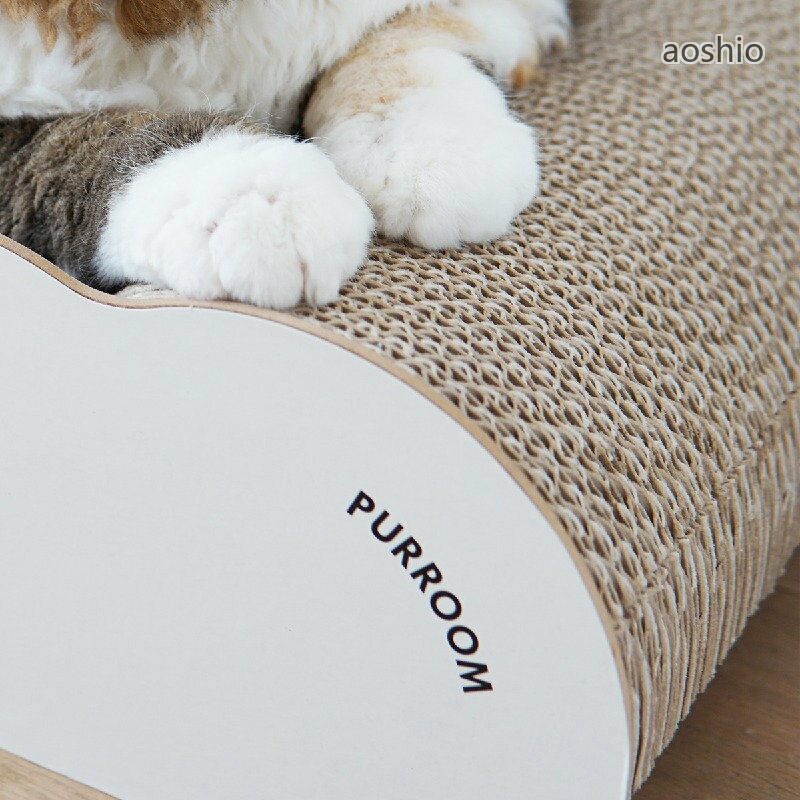大型猫ベッド ソファ保護 猫用ラウンジチェア 一体型猫ハウス かじり防止設計ベッ...