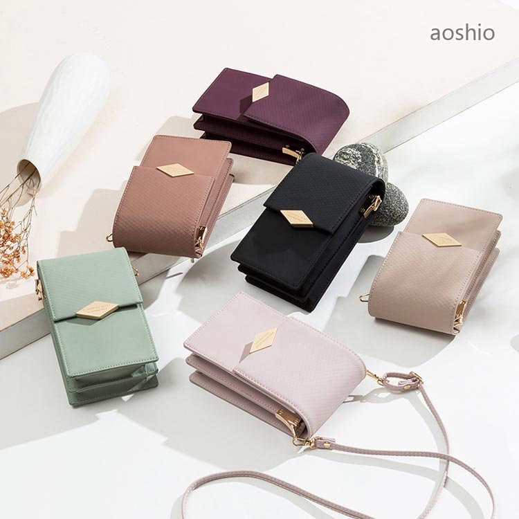 レディース大容量スマホポーチポシェット大人ミニ斜めかけスマホポーチショルダーバッグ入れるかわいい女性マチ幅スマートフォンポーチお aoshio-10020837 青潮株式会社 サンプル画像2
