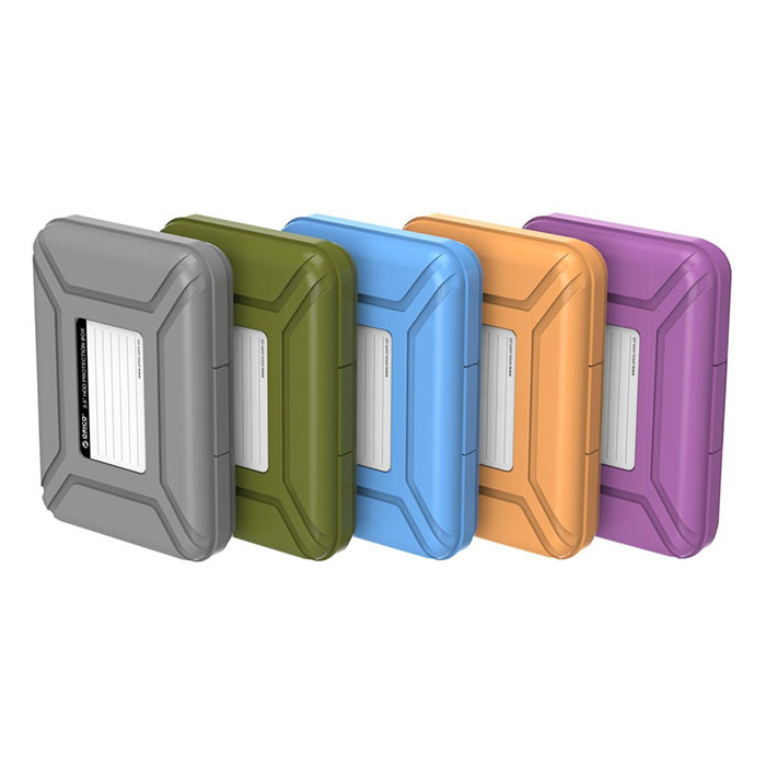 樂天商城 - HDD収納ケース 5個セット 3.5インチポータブルハードディスク 保管ケース 書き込みラベル付き 衝撃吸収 静電気防止 ◇FAM-PHX-35-5SET