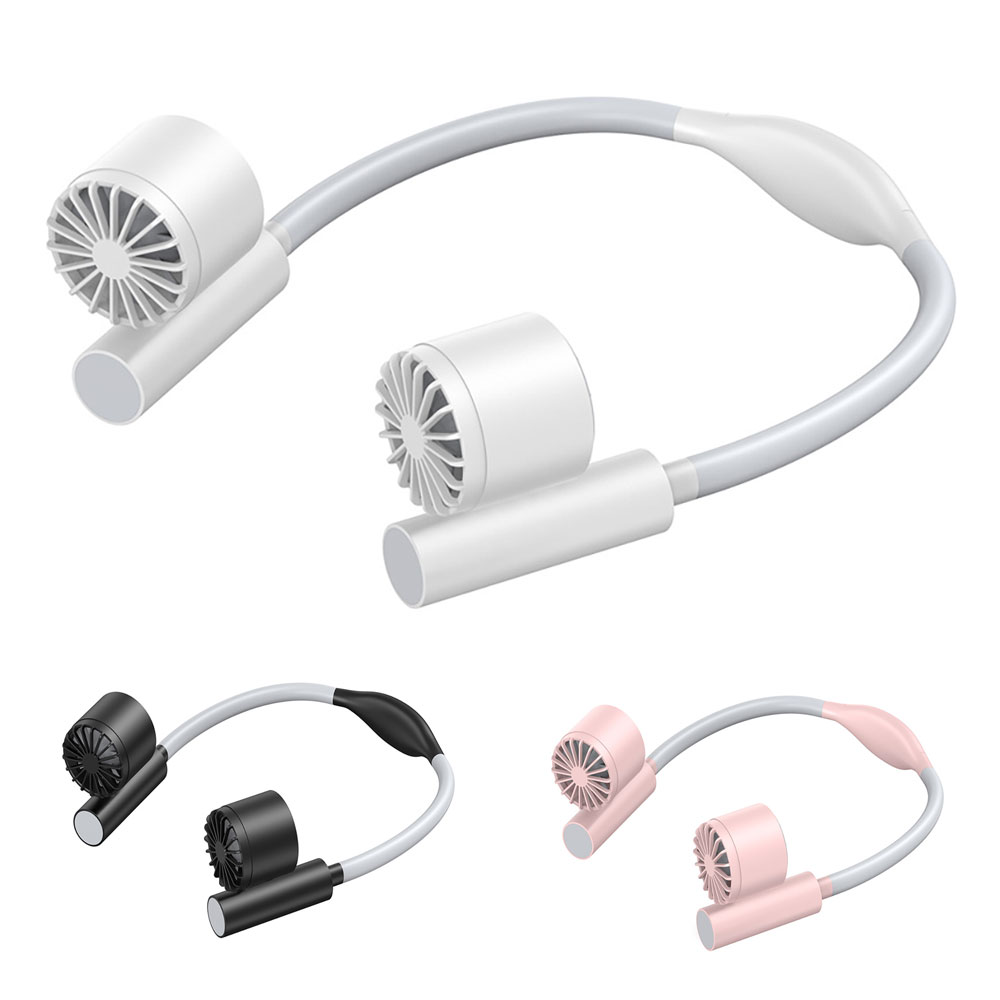 フレキシブル ネックファン 首掛け 扇風機 ハンズフリー 軽量 大風量 ワンタッチ 卓上 首かけ 省エネ usb 扇風機 ハンディ ファン 夏用