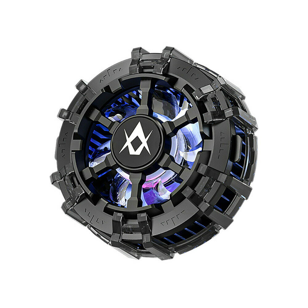 磁力吸着 スマホ 冷却ファン スマートフォン 熱対策 磁気式 クリップ式 2way マグネットプレート付き USB給電式 急速冷却 RGBライト ス