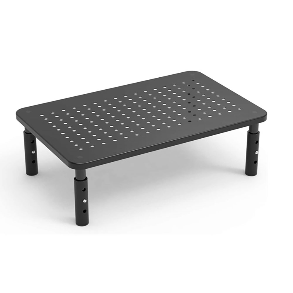 モニタースタンド モニター台 ノートPCスタンド 高さ3段階調節 100mm/120mm/140mm 耐荷重20kg 組み立て式 メッシュ 卓上 机上台 プリン