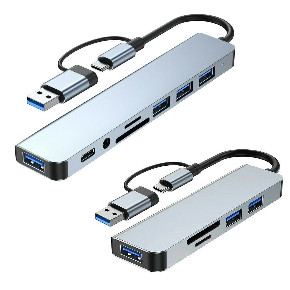 USB-C ハブ Type-C変換アダプタ不要 SD/MicroSD 高速転送 104MB/S USB-A 3.0ポート搭載 ノートPC iPad Pro/Air スマホ対応 ◇FAM-F2217T