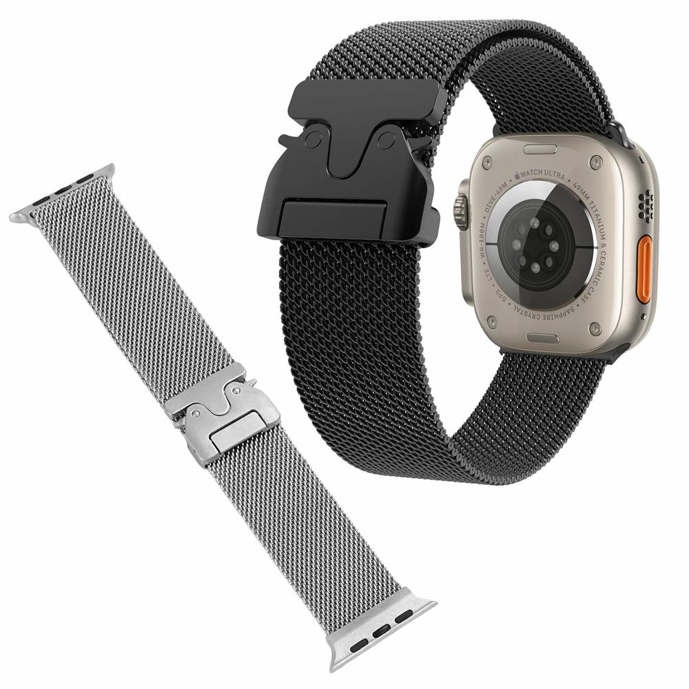 アップルウォッチ用 ステンレススチールメッシュバンド Apple Watch バンド Series10 メンズ アップルウォッチ9 10 時計 ベルト シンプ