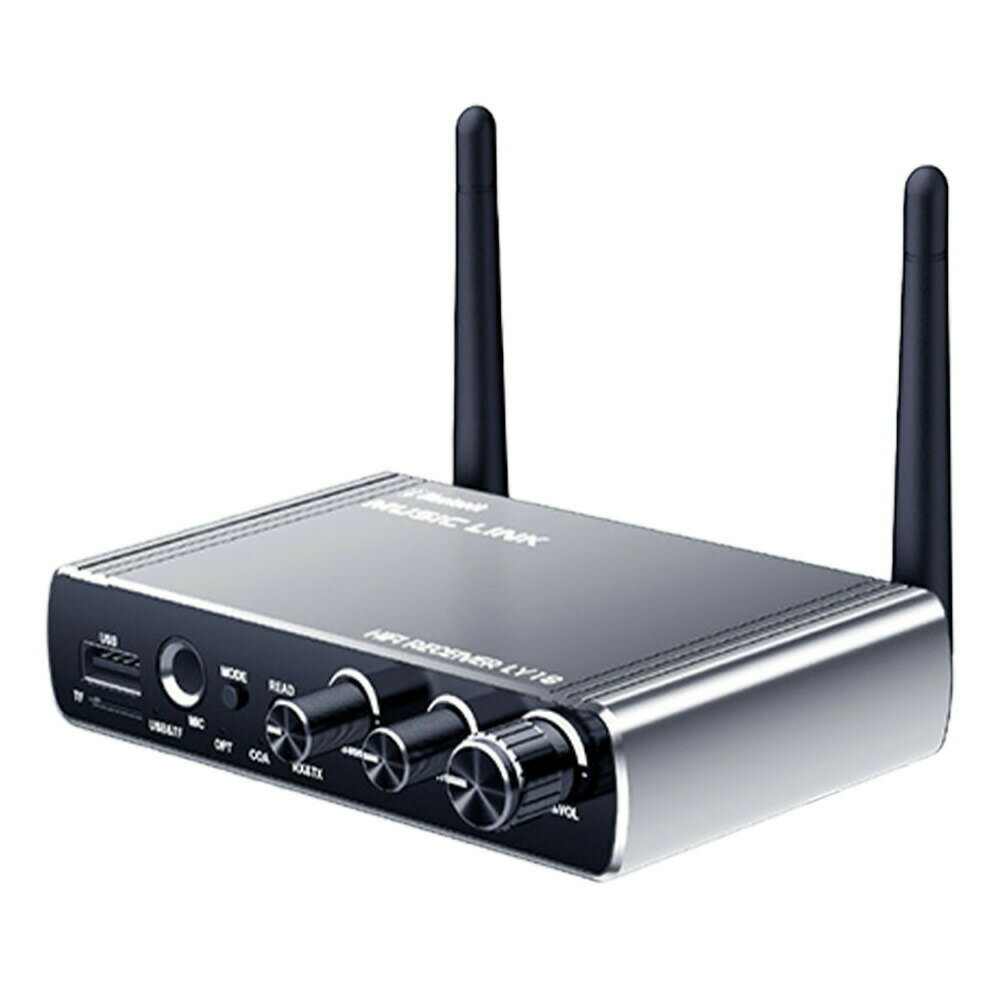 Bluetooth 5.4 トランスミッター ＆ レシーバー 3-in-1 送信 受信 LY18 バッテリー内蔵 30m伝送 高音?低音調整機能 リモコン付 ◇...