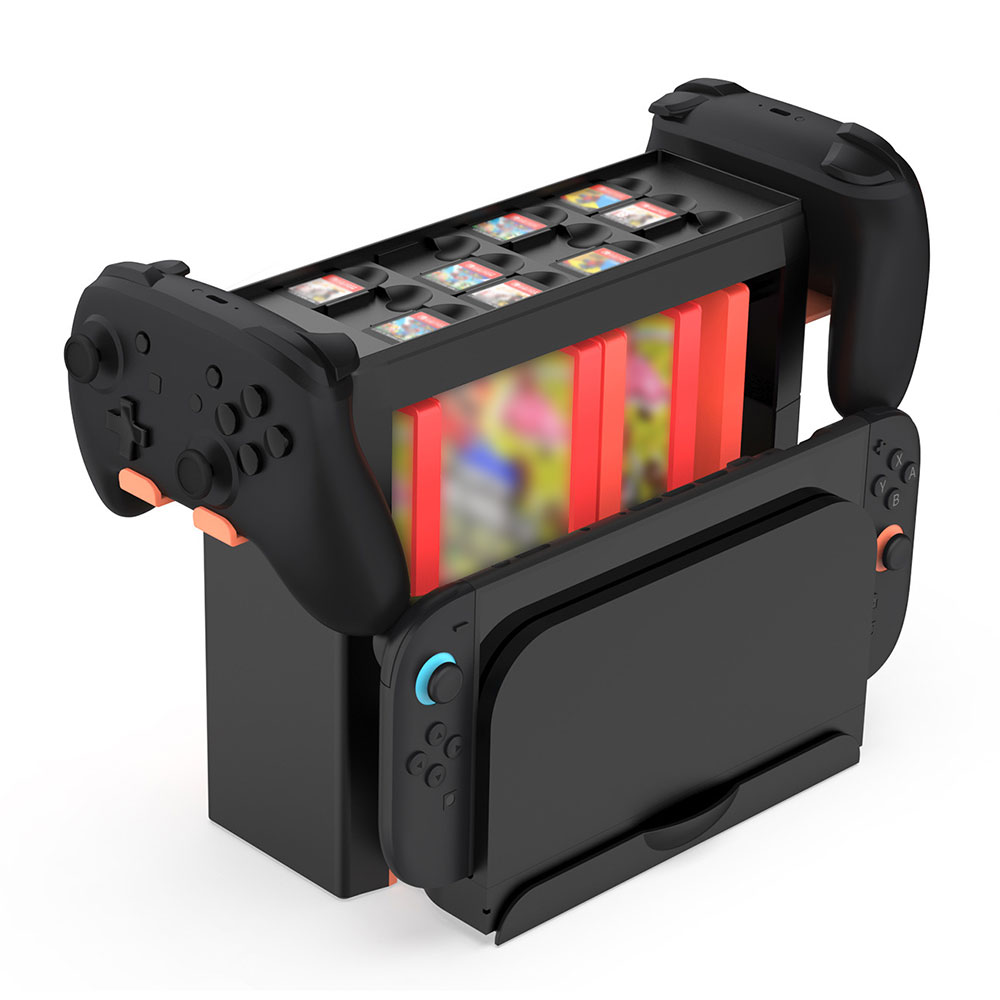 マルチ収納 スタンド Switch2 / Switch / Switch 有機ELモデル 対応 スイッチドック ゲームカード コントローラー 収納 スイッチ2 スイ