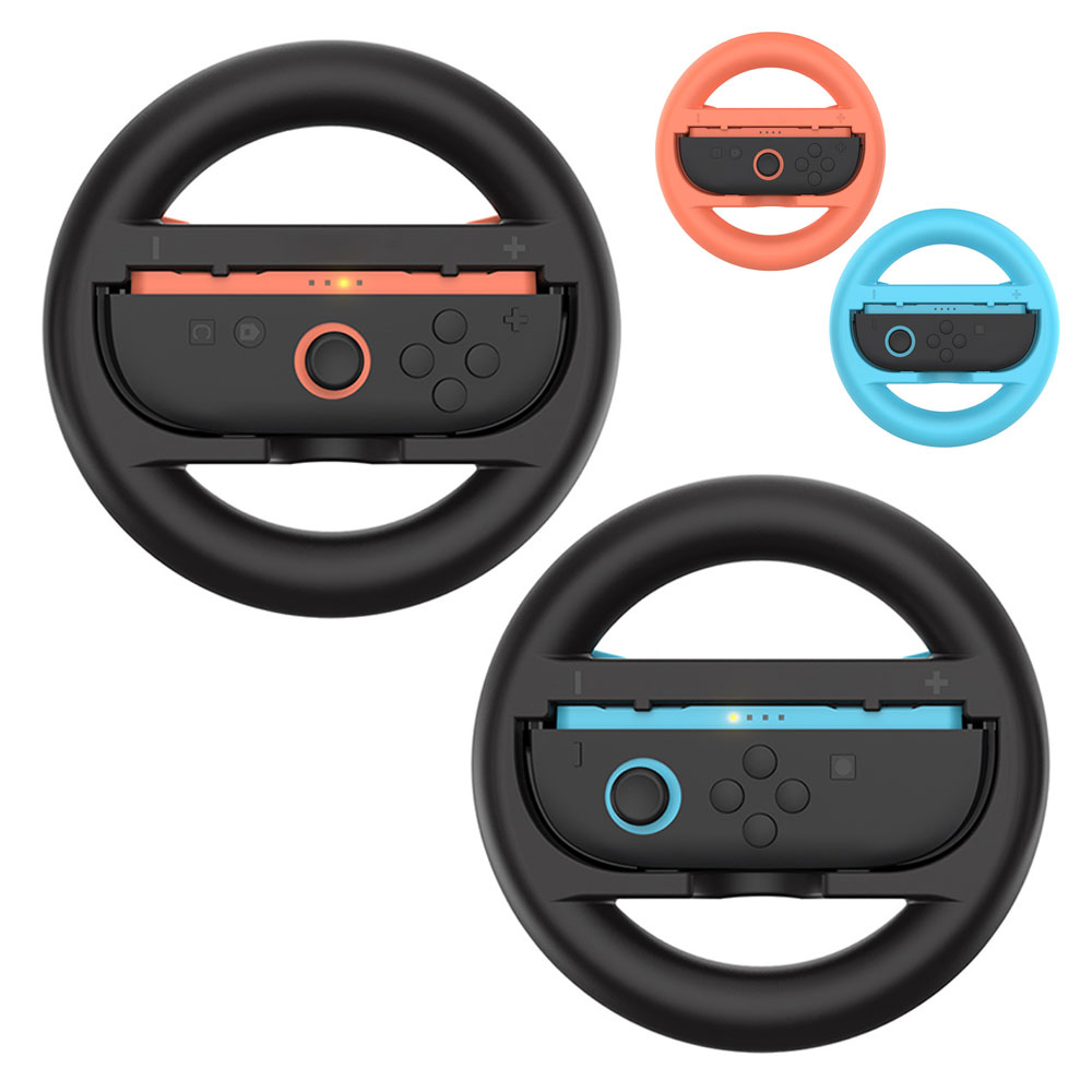 Joy-Con2 ハンドル 2個セット Nintendo Switch2用 ステアリングホイール スイッチ2 レースゲーム レーシングゲーム アクセサリー 左右兼