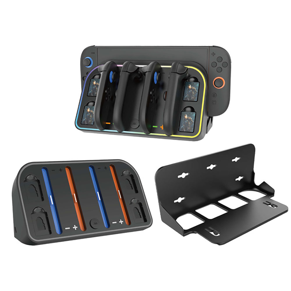 Switch2 壁掛け 充電ラック Joy-Con2 充電器 壁掛けラック セット Nintendo Switch2用 ジョイコン2 joycon2 充電スタンド 卓上 スイッチ