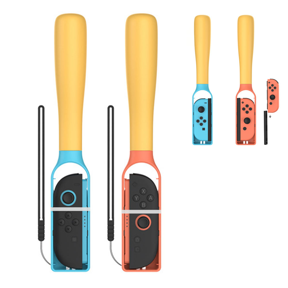 Joy-Con2 / Joy-Con用 ベースボール バット 2個セット Nintendo Switch Switch2 野球ゲーム用 野球バット アタッチメント レッド＋ブル