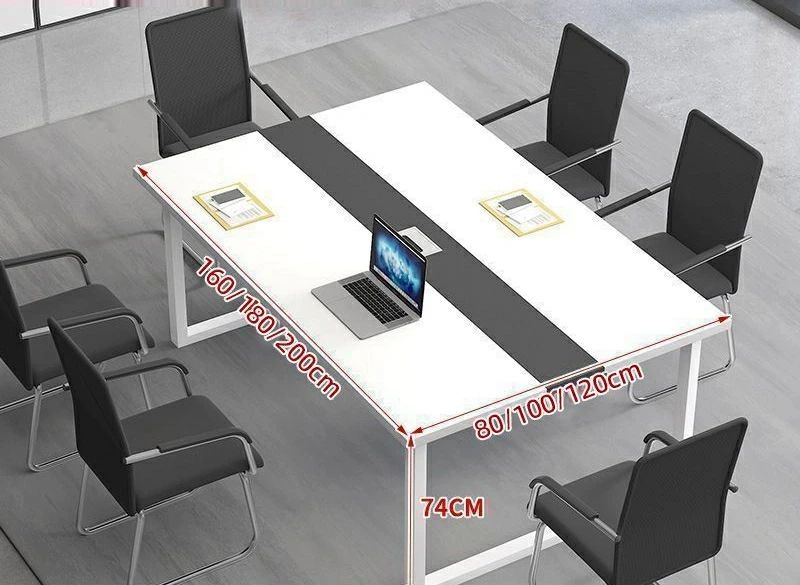 シンプルな現代研修机と椅子の組み合わせ大型会議机長机会議室商談机条机オフィス用机