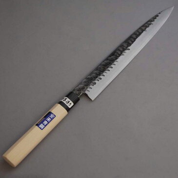 黒打槌目安来青鋼柳刃刺身包丁240mm　【送料無料】