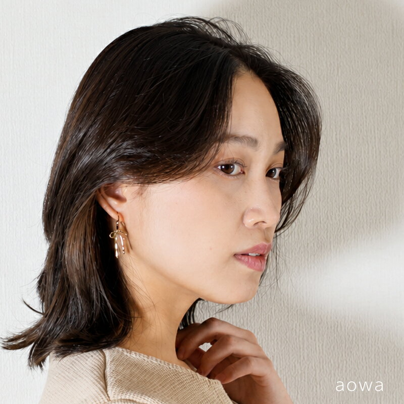 Rakuten - ピアス ステンレス リボン レディース ワンポイント ゴールド シルバー シンプル セカンドピアス 結婚式 女性 プレゼント