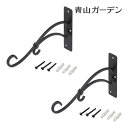 ハンギング 寄せ植え プランター フック ガーデン タカショー / ブラケット壁面用 2個入り /小型 (rco)