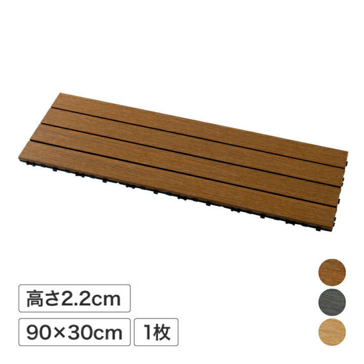 樂天商城 - 人工木 ナチュラル ジョイント デッキ ベランダ リフォーム 簡単 DIY 床 タカショー / ガディス 人工木ジョイントデッキ 90 /小型