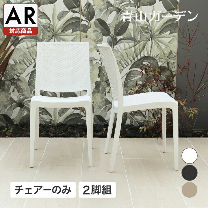 イス チェア 椅子 屋外 家具 ファニチャー ラタン ガーデン タカショー / ラタンチェアー 2脚組【AR対応商品】 /中型 (rca_f)