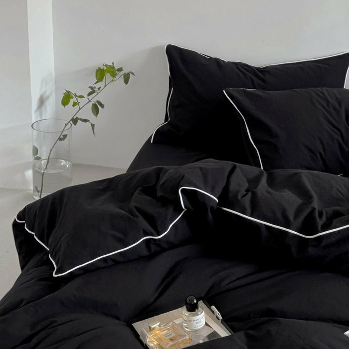 掛け布団カバー 布団カバー 3点セット 4点セット シングル布団カバー 高品質ベッド用品 敷布団カバー 寝具カバー ダブル 枕カバー 布団カバーセット 布団カバー かわいい布団カバー 韓国布団カバー ストライプ セミダブル 布団カバー 夏 ボックスシーツ 棉100% おしゃれ [2]