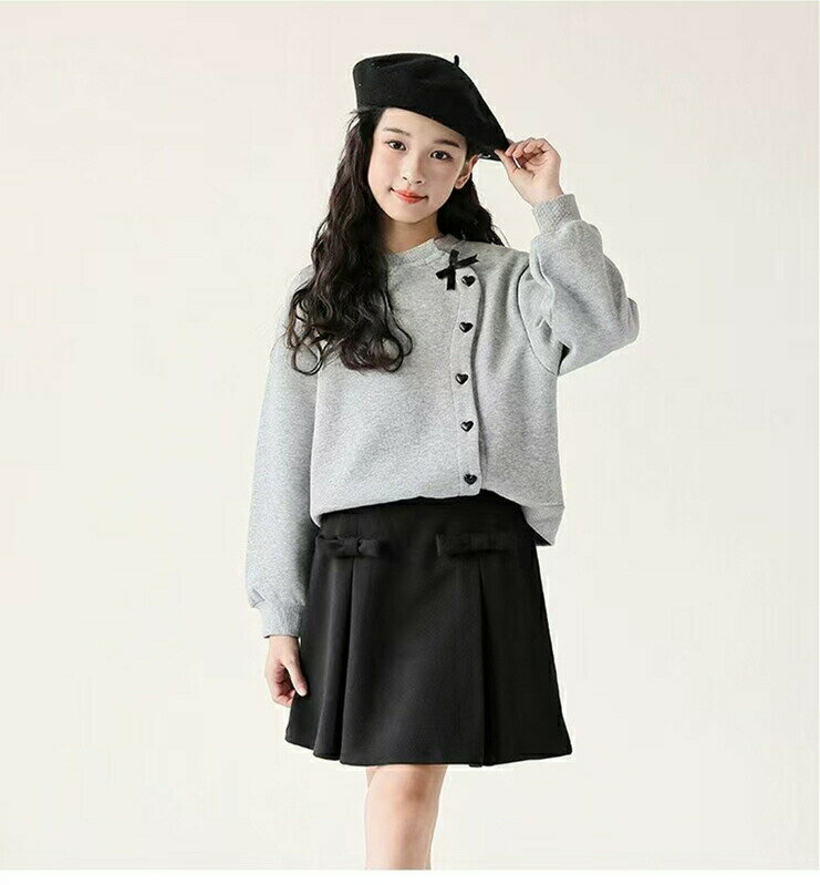 秋冬子供服セットアップ女の子スウェ...