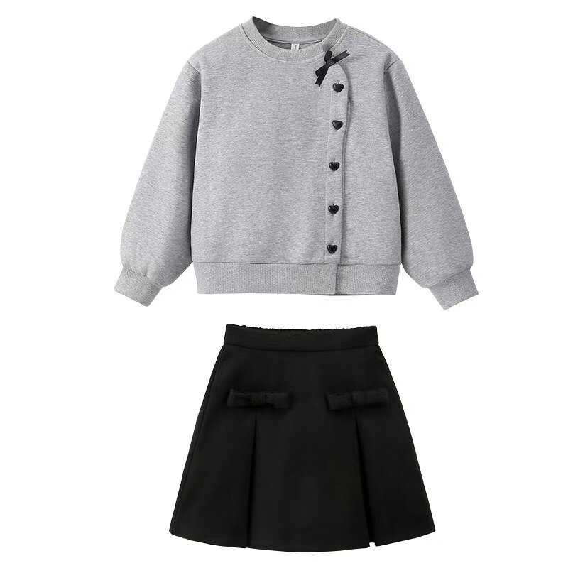 秋冬 子供服 セットアップ 女の子 スウェット ミニスカート 上下セット 2点セット ...