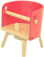 【3点で5％OFFクーポン】ベビーチェアCAROTA-Mini(カロタ　ミニ)レッド【イス】【木製 チェア】 赤ちゃん 幼児用いす（椅子） 送料無料SDIファンタジア