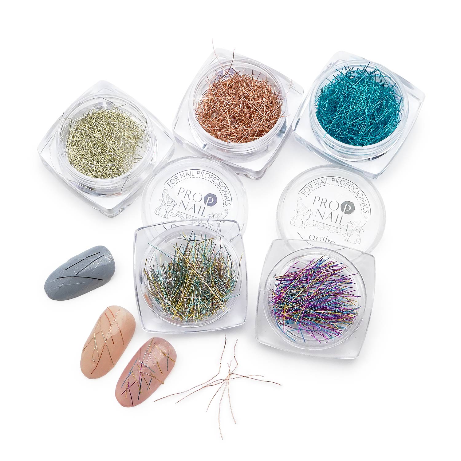 極細カラーファイバー 2点セット (CF) メール便可 ネイルアート ネイルパーツ カラーファイバー ジェルネイル アート ファイバー パッチワークアート スト...