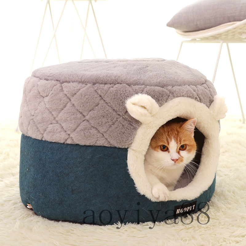 ドーム型 ペットハウス 猫 ベッド 2way ...の紹介画像3