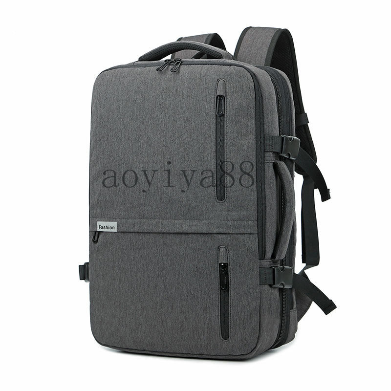ビジネスリュックサック バッグ メンズ キャリーオンバッグ バックパック 修学旅行 多機能 PC対応 自転車通勤鞄 ダークグレー