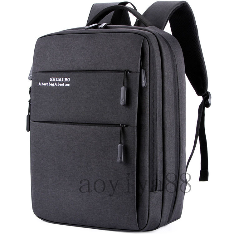 リュックサック メンズ ビジネスバッグ 防水 軽量 大容量 アウトドア鞄 外部USBポート搭載 多機能デイパック 通勤通学 年代問わず