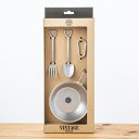 VINTAGEINOX キャンプ食器セットC-1 カフェ アウトドア キャンプ おしゃれ かっこいい シンプル ステンレス製 丈夫 食洗器対応 ギフト 青芳