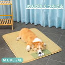 ★期間限定タイムセール★ペットベッド 夏用 犬ベッド 猫ベッド 接触冷感 冷感生地 ラタン編み 洗える ひんやり 冷感マット 涼しい クール 犬 猫 クールマッ...