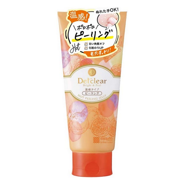 《明色化粧品》 DETクリア ブライト＆ピール ピーリングジェリー (ホット) 天然オレンジの香り 180g