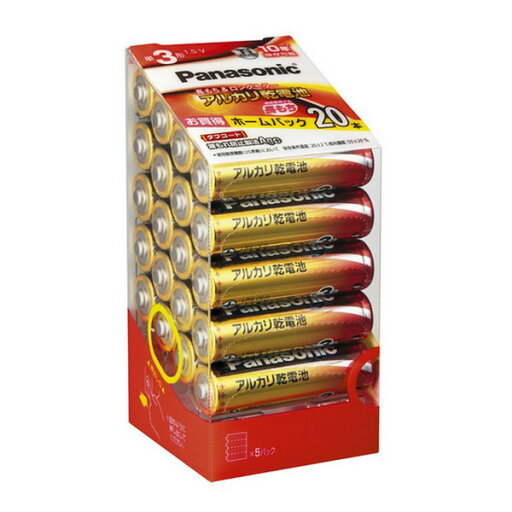 《パナソニック》 アルカリ乾電池単3形 20本パック LR6XJ/20SH 《パナソニック》 アルカリ乾電池単3形 20本パック LR6XJ/20SH