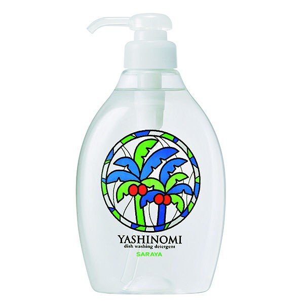 《サラヤ》 ヤシノミ洗剤 (無香料・無着色) 500ml ポンプ付本体
